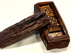 28 Ironwood Dominoes In Ironwood Case