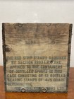 Vintage Johnnie Walker Red Label Scotch Whiskey Wooden Box Crate Original