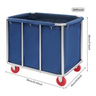 Commercial Laundry Cart Rolling Laundry Hamper For Home Hotels 260lbs Capacity