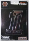 Harley Davidson Black 1 Skull Bike 3d Emblem Willie G Hd Chrome Decal 3m Sticker