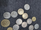 Lot Of 35 Vintage Casino Metal 5c 10c 25c 50c  Gaming Tokens