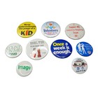 Vintage 1980s Pinback Button Lot Washington Shelton Mushroom Festival 9 Pieces