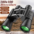 180x100 Military Zoom Powerful Binoculars Day low Night Handheld Telescope  case