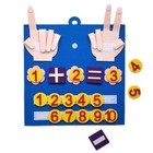 Toddler Montessori Felt Number Toy Kids Counting Math Early Learning Game