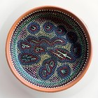 New Aboriginal Art Terracotta Pottery Dish The Dreamtime Indigenous Handpainted