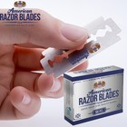 American Razor Blades By The Shave Factory - Super Sharp Double Edge Silver 