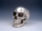 Vintage Fine Copper Large Human Skull Skeleton W  Flexible Jaw Awesome Decor