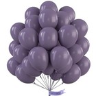  Dusty Purple Balloons 50 Pcs 12 Inch Matte Mauve Dark Purple Latex Purple-f50