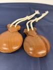 Pair Of Vintage Hand Crafted Wooden Castanets