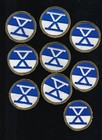 Vintage Military Embroidered Patch Wwii Koren War 10th Army Corps 1942-68 Lot Ap