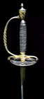 Revolutionary War Silver Hilt Hallmarked William Kinman Gold Plate Sword  1773