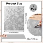 4pcs Linoleum Blocks For Printmaking 9 X 12 Inch Carving Tools    