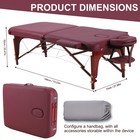 New Massage Table Massage Bed Spa Bed 73  Long Portable 2 Folding W  Carry Case