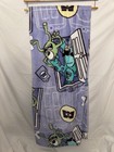 Disney Pixar Monsters Inc Plush Throw 50x70 Purple Blanket Sulley Boo Mike Viral