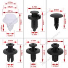 For Nissan 100x Fastener-box Set Bumper Fender-liner-push Type Retainer-clips
