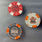 Harley-davidson Poker Chip Lot 6 Diamond Head Hawaii Winnipeg 115th