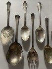 12 Lot Of Vintage Serving Flatware Pieces Collectible