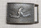 1970s-80s Vintage Levis Belt Buckle Brass America Eagle Usa Western Cowboy