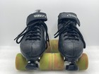 Vtg Riedell Carrera Speed Roller Skates Size 5 Black Leather Model 105b