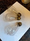 Set Of 3 Antique Edison Light Bulbs