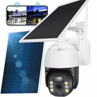 Wireless Solar Battery Powered Wifi Outdoor Home Security Camera System Rotating