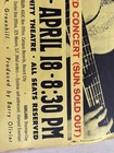 Vintage Original Joan Baez Berkeley Community Theater Concert April 18