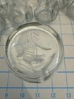 Vintage Glass Bottle Bud Vase Libbey Pinched Thumbprint 1930   s 3 1 2   