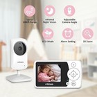 Vtimes Wireless Video Baby Monitor With Digital Camera 3 2  Screen Vt302