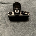 Vintage Nikon Fm 35mm Silver Film Camera   Lens