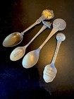 Travel Souvenir Collector Spoons States Vintage Mixed Lot Of 4 Worlds Fair
