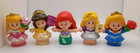 Fp Little People Princess Lot 15 Figures Ariel Cinderella Jasmin Aurora More  