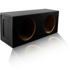 2 24 Ft   Dual Sealed Mdf Sub Woofer Enclosure For 12  Car Audio Subwoofer Pair