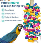 Large Parrot Toys For Macaw Toys Large Bird Toys Cockatoo Toys Natural Wooden Af