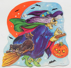 Lot Vintage Of  3  Beistle Halloween Die Cut Cutout Decorations