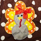 Turkey Thanksgiving Girls Toddler Boutique Dress Fall Headband   Beads Necklace
