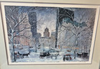 Alex Schloss  view From The Park  Artist Proof Print  Framed At 22  X 27 5
