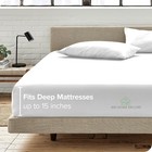 Queen Size White Fitted Sheet  100 Egyptian Cotton  400 Tc  15 Inch Deep Pocket