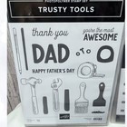 Stampin Up Trusty Tools Fathers Day Dad Rubber Stamps Dies