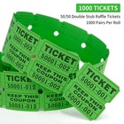 Raffle Tickets Double Rolls 1000 Per Roll 50 55 Raffle Tickets For Events car   