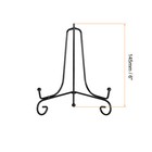 6pcs 6 Inch Plate Stands For Display Iron Folding Easel Plate Holders  Black