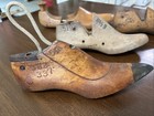 4 Vtg Wooden Shoe Forms Cobbler Mold Shaper Primitive Mixed Lot
