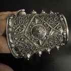 Massive Authentic Antique Estate 800 Silver Berber Tribal Arm Band Cuff Bracelet