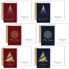 Gold Foil Christmas Cards With Envelopes 5 X 7 Inches  24pack Card 