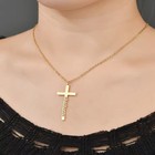 Custom Cross Name Necklace Jewelry Men Women Personalized Pendant Family Gifts