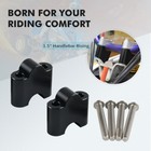 For Yamaha Raptor 700r Yfm700 R Handlebar Riser Mounting Clamps 2013-2026 Black