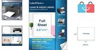 Self-adhesive Full Sheet Labels 8 5 X 11 Compatible With Laser   Inkjet Printers