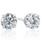 1 4ct Round Cut Natural Diamond Stud Earrings In 14k White Or Yellow Gold