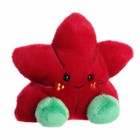 Aurora - Palm Pals - 5  Carmine Poinsettia Festive Stuffed Animal