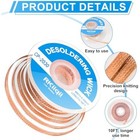 3pcs Solder Wick Braid Kit With Flux  Low Residue Desoldering Wire 10ft Each
