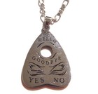 Steel Ouija Board Planchette Necklace Gothic Occult Spirit Ghost Pendant O2